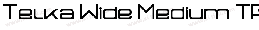 Telka Wide Medium TR字体转换